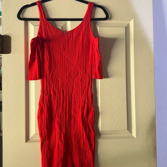 Guess Vibrant Red Knit Dress - Picture 4 of 5